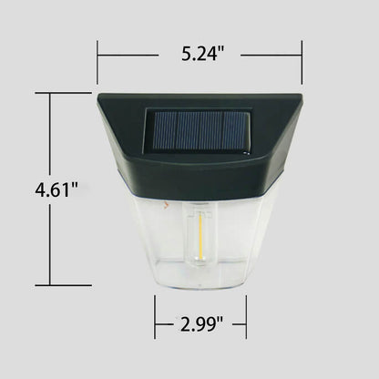 Solar Trapezoid Outdoor Waterproof LED Wall Sconce Lamp