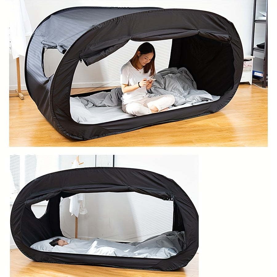 Foldable Tent Bed with Zip Closure and Mesh Vents