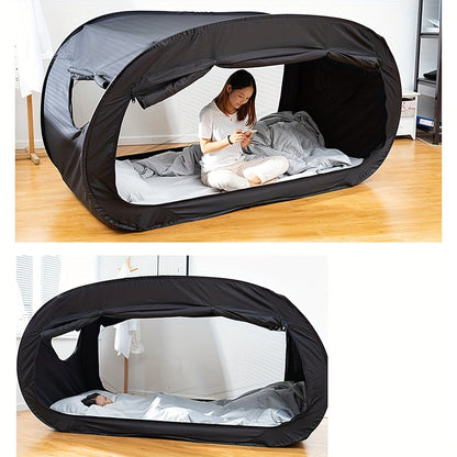 Foldable Tent Bed with Zip Closure and Mesh Vents