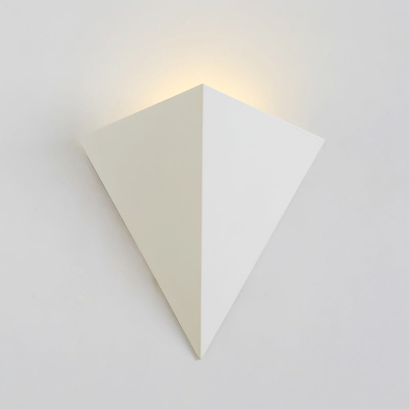 Industrial Iron Geometric Triangle LED Wall Sconce Lamp