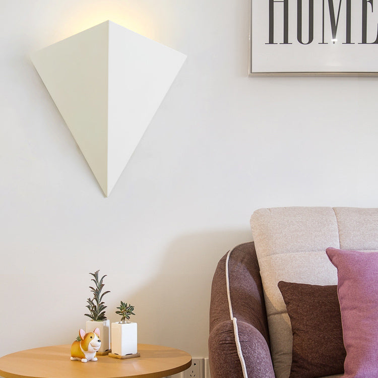 Industrial Iron Geometric Triangle LED Wall Sconce Lamp