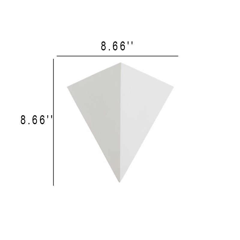 Industrial Iron Geometric Triangle LED Wall Sconce Lamp