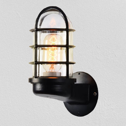 Glass Cylindrical Explosion-proof 1-Light Wall Sconce Lamps