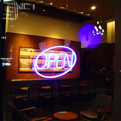 Deco PS OPEN LED Outdoor Hanging Neon Wall Sconce Lamp