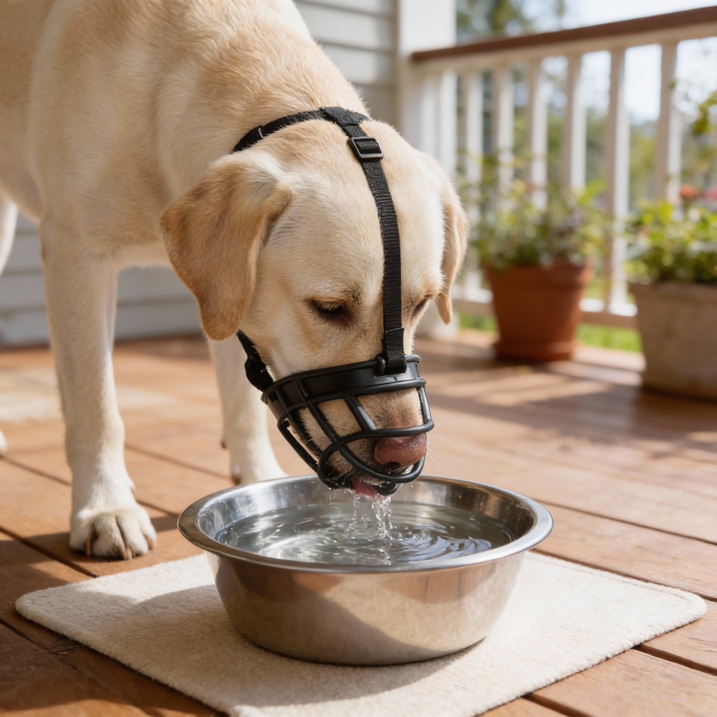 Breathable Mesh Dog Muzzle, Adjustable, 6 Sizes
