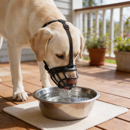 Breathable Mesh Dog Muzzle, Adjustable, 6 Sizes