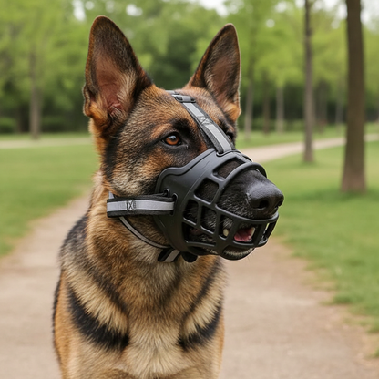 Breathable Mesh Dog Muzzle, Adjustable, 6 Sizes
