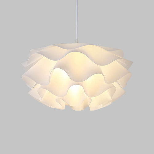 Modern Minimalist Floral Petal Multi-Layered Acrylic 1-Light Pendant Light