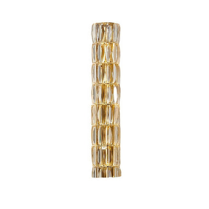 French Light Crystal Column 4/6/8-Light Wall Sconce Lamp