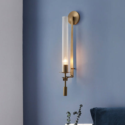 Modern Light Luxury All Copper 1-Light Wall Sconce lamp