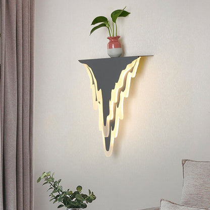 Iron Art Acrylic Irregular Shape Indoor Wall Sconce Lamp