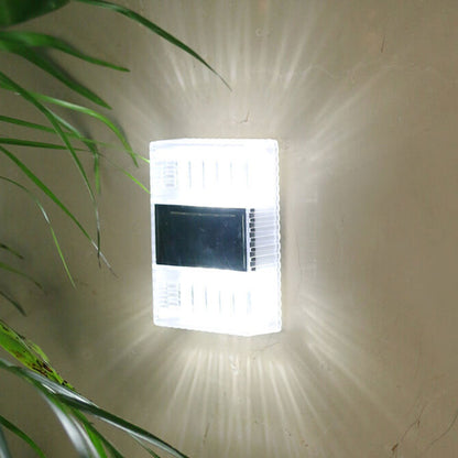 Solar Down LED Outdoor Decorative Garden Wall Sconce Lamp