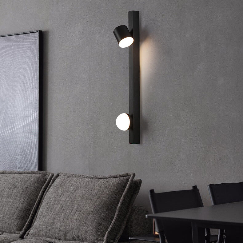 Industrial Aluminum Long Bar Rotatable LED Wall Sconce Lamp