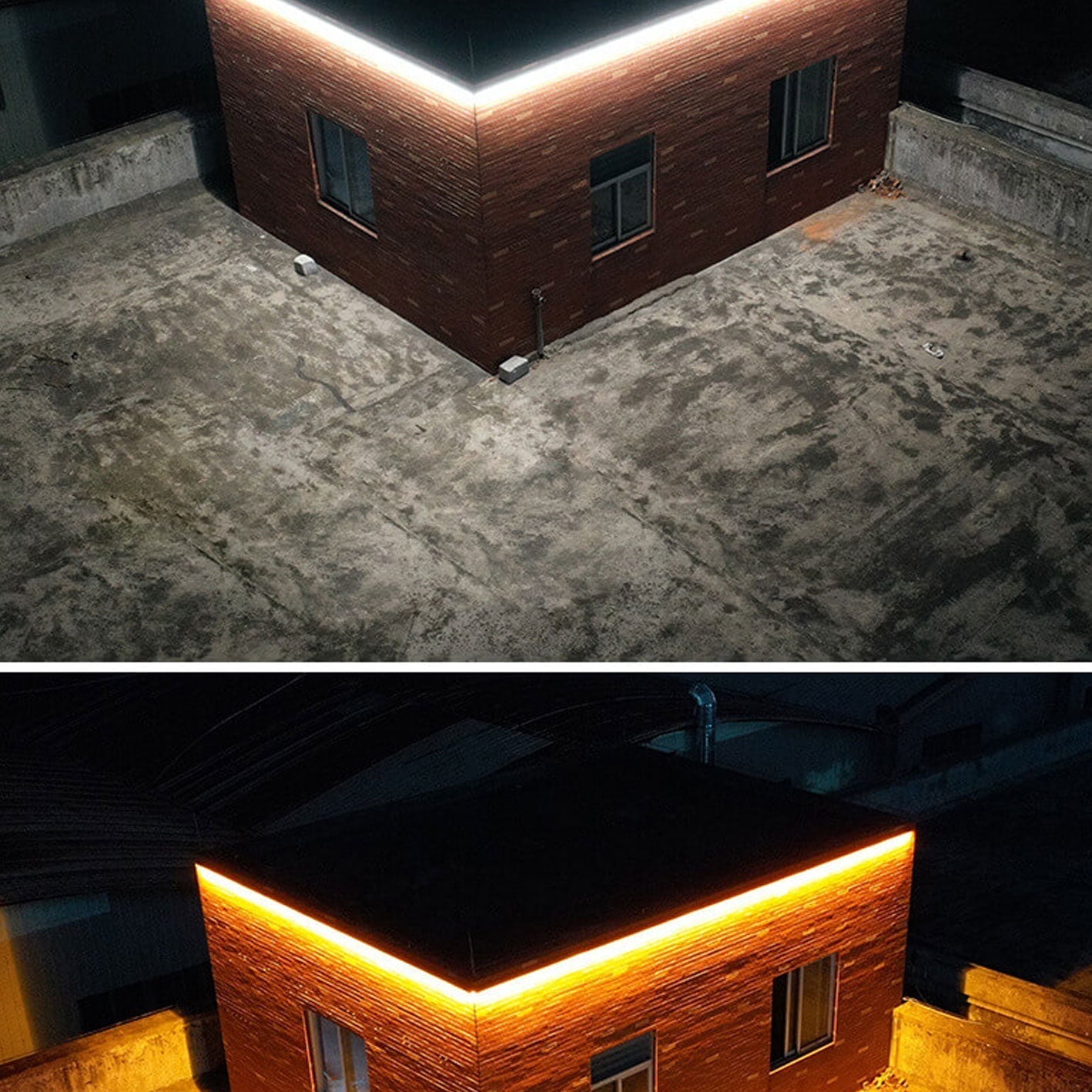 Solar Square LED Outdoor Waterproof Wall Sconce Lamp
