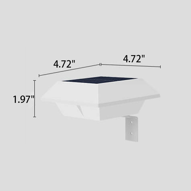 Solar Shape Design Fence Light LED Outdoor Wall Sconce Lamp