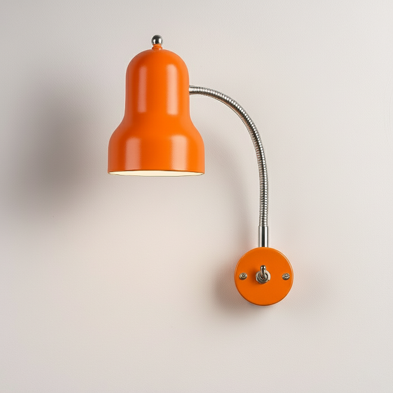 Nordic Iron Trumpet-Shaped Round 1-Light Wall Sconce Lamp