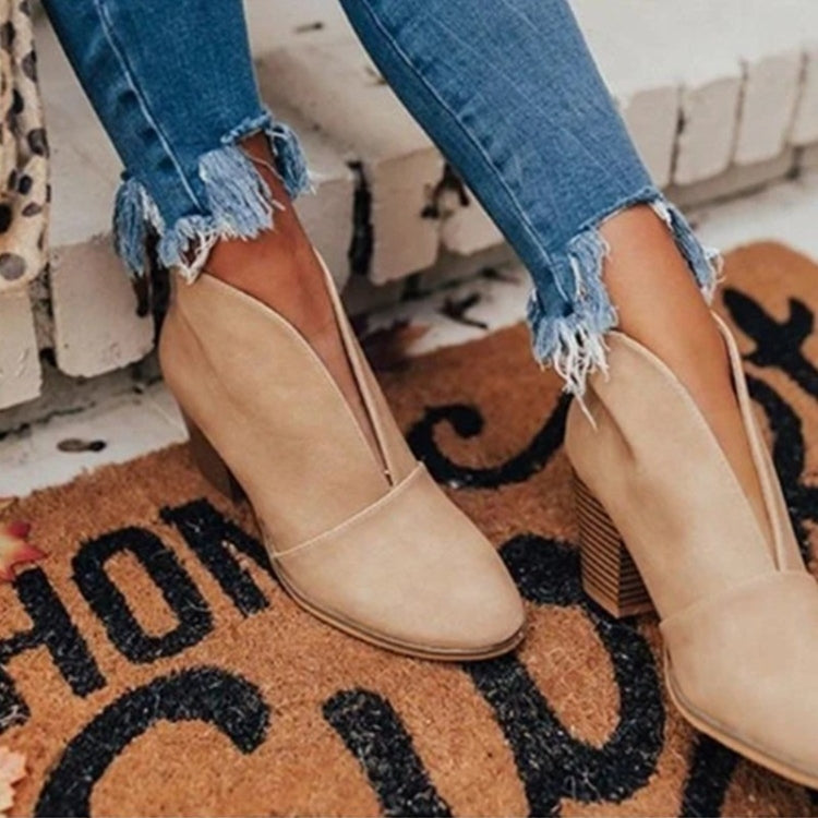 Women's Slip-On Ankle Boots, 3-Inch Heel