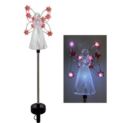 Solar Angel Garden Stake with Warm LED
