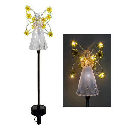 Solar Angel Garden Stake with Warm LED