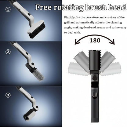 Electric Grill Brush with Motorized Bristles