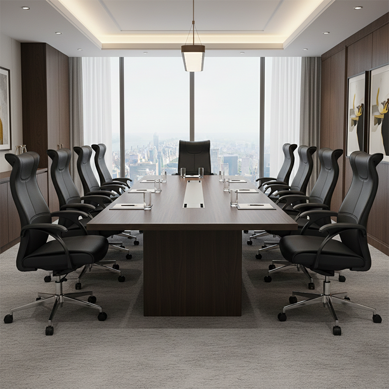 Executive High-Back Leather Office Chair