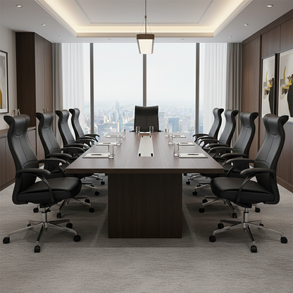 Executive High-Back Leather Office Chair