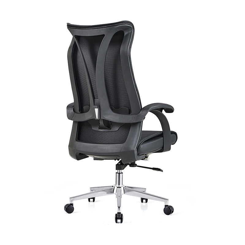 Executive High-Back Leather Office Chair