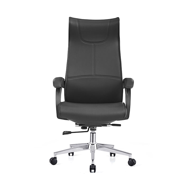 Executive High-Back Leather Office Chair