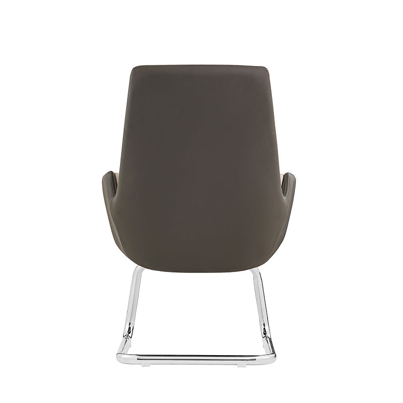 Wraparound Leather Mid-Back Office Chair