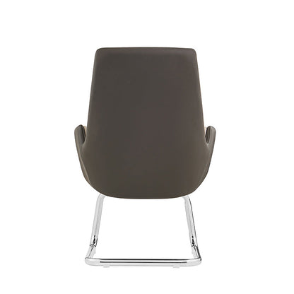 Wraparound Leather Mid-Back Office Chair