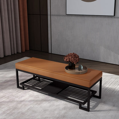 Modern Iron Shoe Bench