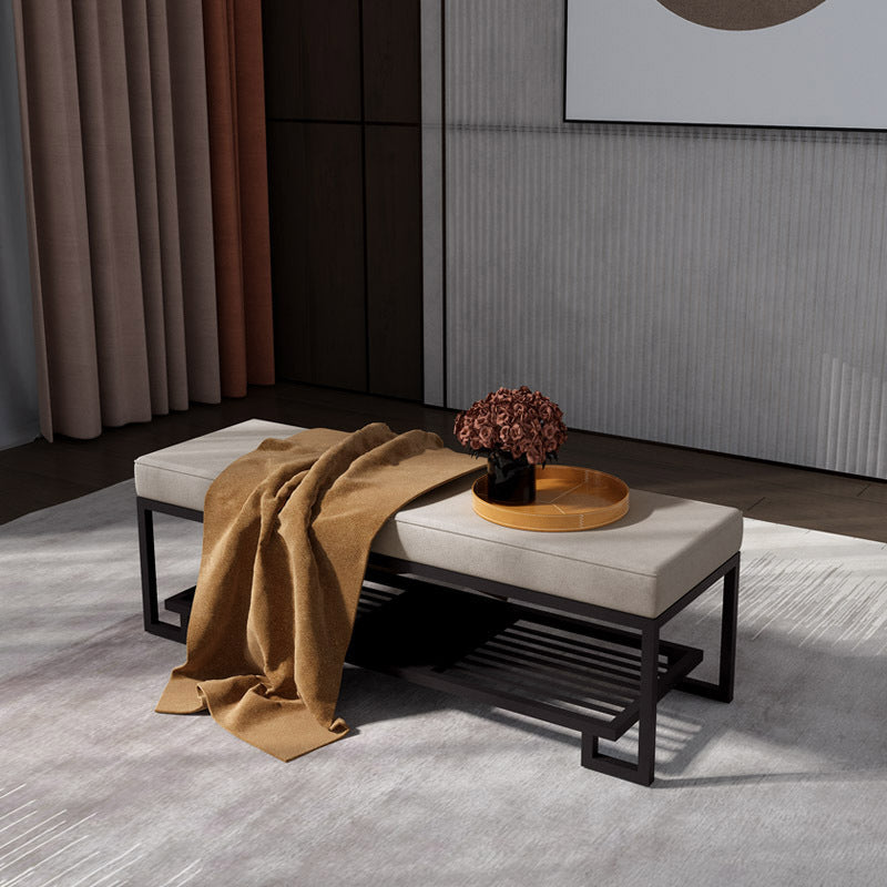 Modern Iron Shoe Bench