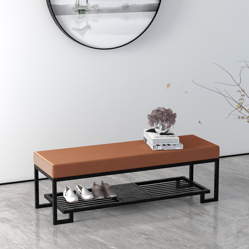 Modern Iron Shoe Bench