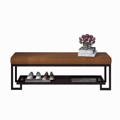 Modern Iron Shoe Bench
