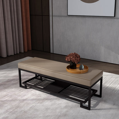 Modern Iron Shoe Bench