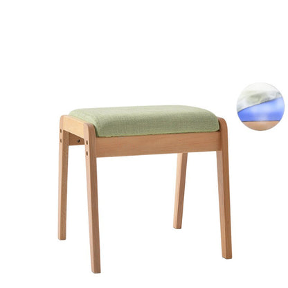 Modern Solid Wood Vanity Stool