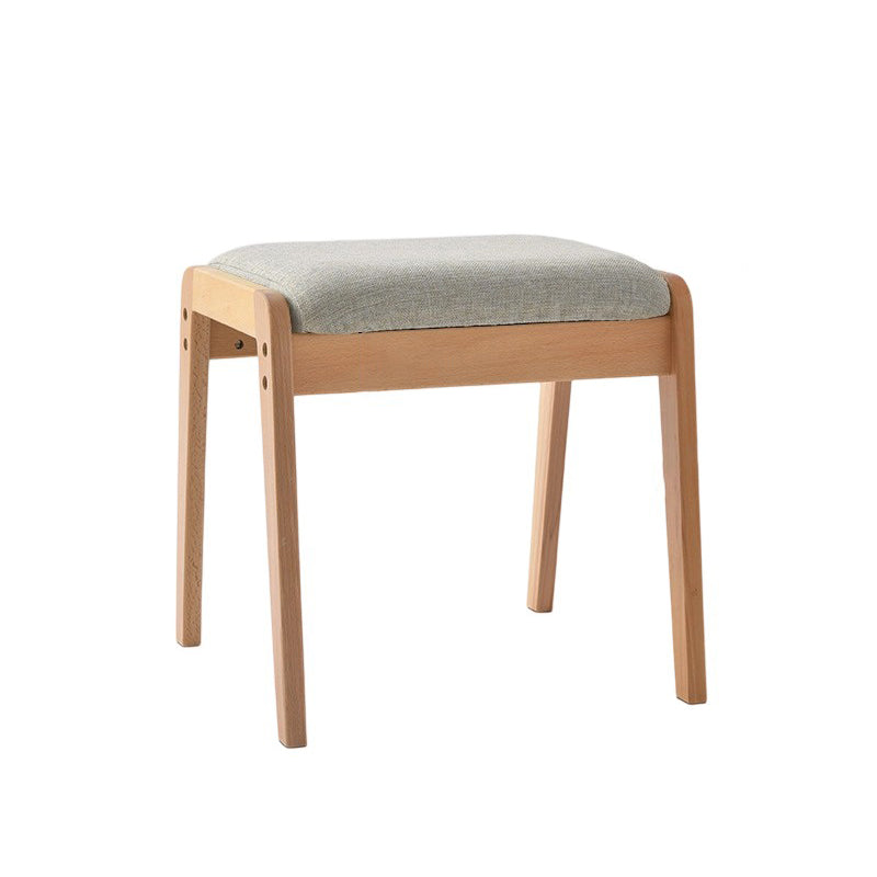 Modern Solid Wood Vanity Stool