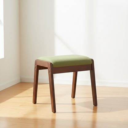 Modern Solid Wood Vanity Stool