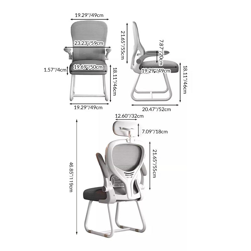 Modern Metal Desk Chair