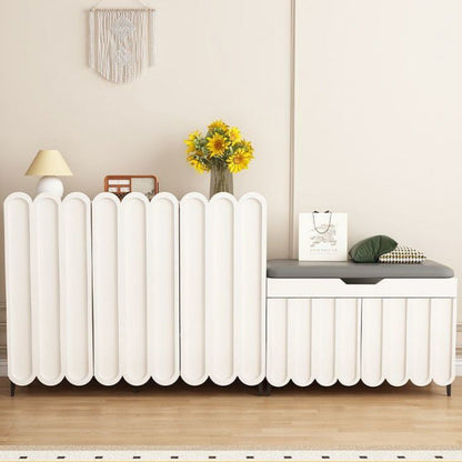 Contemporary Metal Shoe Rack