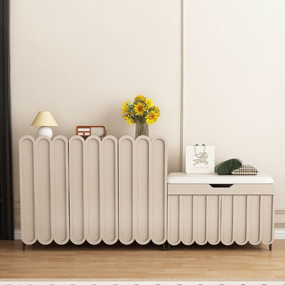 Contemporary Metal Shoe Rack