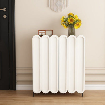 Contemporary Metal Shoe Rack