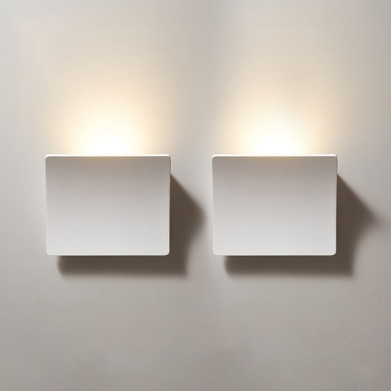 Minimalist Aluminum Acrylic Square LED Wall Sconce Lamp