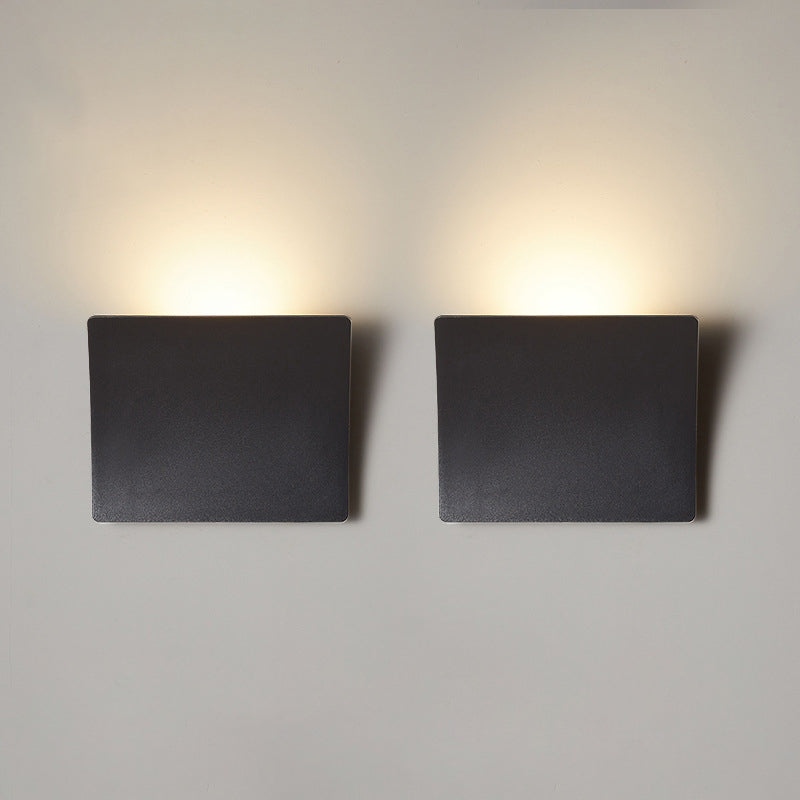 Minimalist Aluminum Acrylic Square LED Wall Sconce Lamp