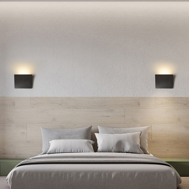 Minimalist Aluminum Acrylic Square LED Wall Sconce Lamp