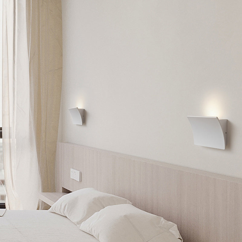 Minimalist Aluminum Acrylic Square LED Wall Sconce Lamp