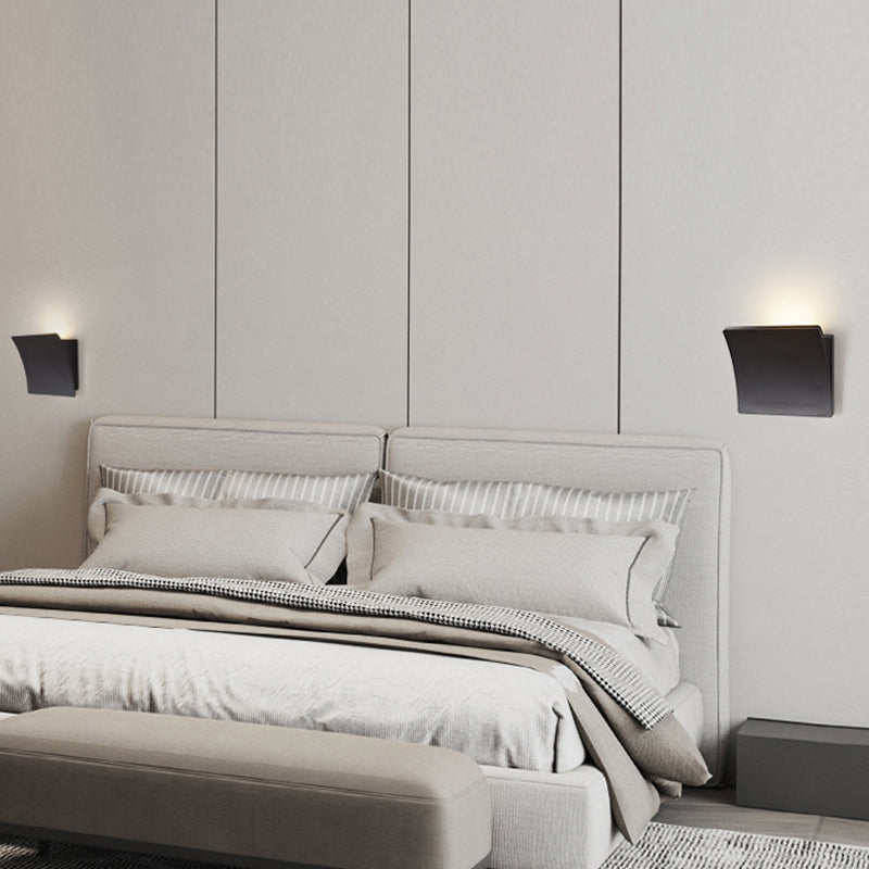 Minimalist Aluminum Acrylic Square LED Wall Sconce Lamp