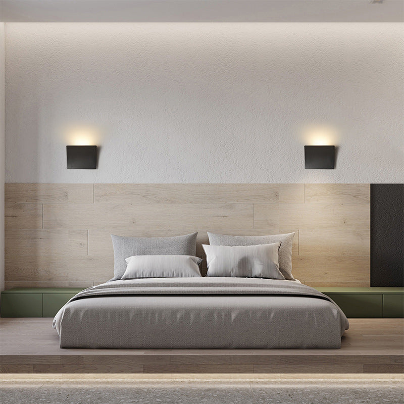 Minimalist Aluminum Acrylic Square LED Wall Sconce Lamp