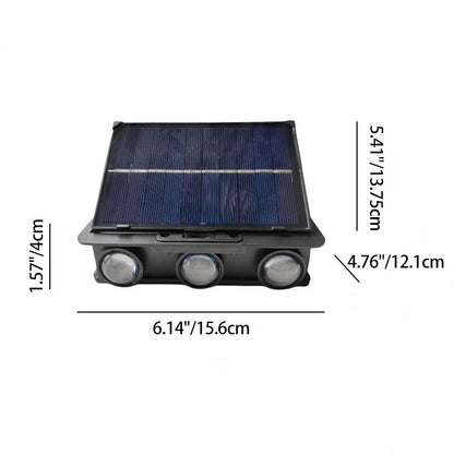 Simplicity Waterproof Square Solar ABS LED Wall Sconce Lamp