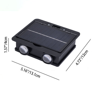 Simplicity Waterproof Square Solar ABS LED Wall Sconce Lamp